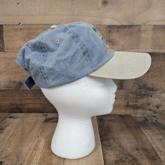 Key West Hat Baseball Cap Distressed Blue Graphic Travel Souvenir Adjustable New - Picture 6 of 9